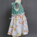 Knitted fabric baby girls cartoon a-line dress